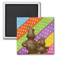 Chocolate Easter Bunnies Magnet