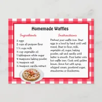 Homemade Waffles Recipe Card