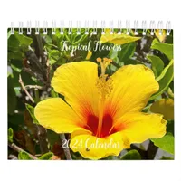 2024 Tropical Flowers Floral Calendar