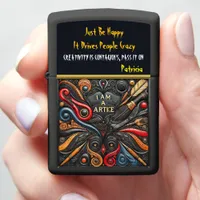 Eye-Catching Art with Bold Swirls Zippo Lighter