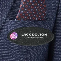 Custom Logo or Photo Employee Job Title & Name Tag