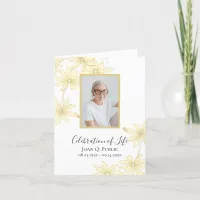 Pale Yellow Daisy Flowers Funeral Sympathy Thank You Card