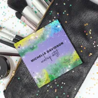 Glam Trendy Modern Artistic Professional Square Business Card