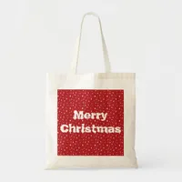 Christmas Trees and Snowflakes Tote Bag