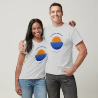 Ocean sunset minimalist scene T-Shirt