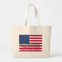 When It Comes To Politics Large Tote Bag