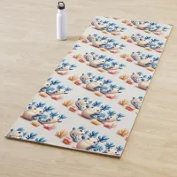 Funny Colorful Dancing Nudibranchs and Corals Yoga Mat