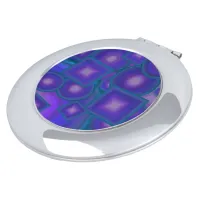 Geometric Harmony in Blues and Purples Compact Mirror