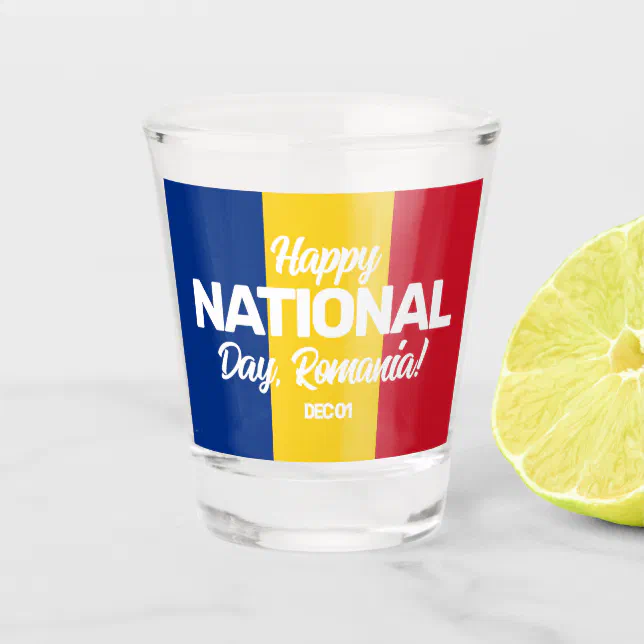 Romania Independence Day Romanian National Flag Shot Glass