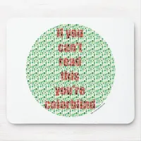 The Colorblind test Mouse Pad