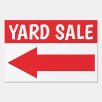 12" X 18" Yard Sale Double Sided Sign