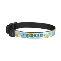 Abstract sun and clouds curved pattern pet collar