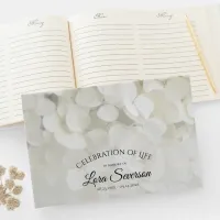 White Hydrangea Celebration of Life Memorial Guest Book