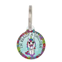 Im Really a Unicorn Funny Dog Tag