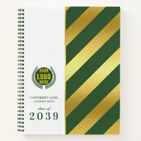 Green School College University Graduation Day Notebook