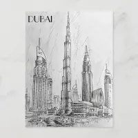 Dubai Skyline Postcard