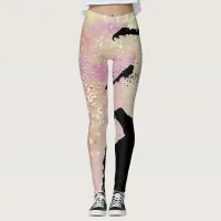 *~* Sparkle & Glitter Watercolor Fantasy Leggings