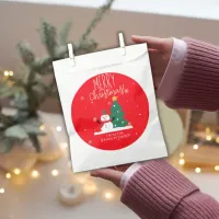 Snowman Christmas Favor Bags