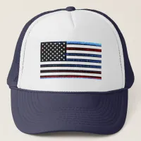 US American Flag Patriotic Red White Blue Cap