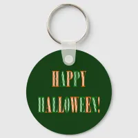 Halloween Festival Text Keychain