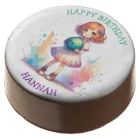 Bowling Party Girl's Anime Birthday Personalized  Chocolate Covered Oreo