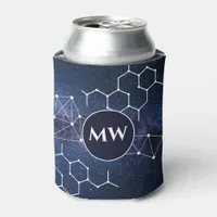 Chemistry Teacher Science Geek Monogram Can Cooler