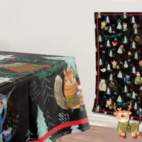 Ugly Sweater Christmas Party cute Animals Tablecloth