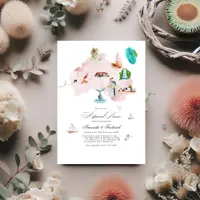 Australia Destination Wedding Rehearsal Dinner Invitation