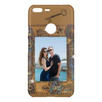 Custom Photo Antique Skeleton Key Frame Image, YPI Uncommon Google Pixel XL Case