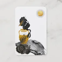 *~* Mermaid Mystic Silver Gold Luna Business Card