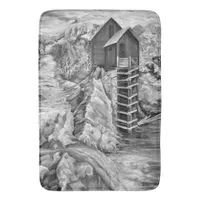 Colorado Rocky Mountains River Crystal Mill Bath Mat