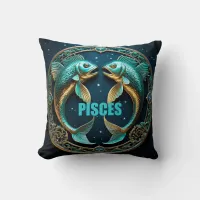 Pisces Astrology Sign Throw Pillow