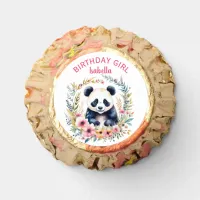 Panda Bear in Flowers Girl's Birthday Girl Reese's Peanut Butter Cups