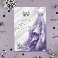 Budget Purple Dress Quincea&#241;era Invitation