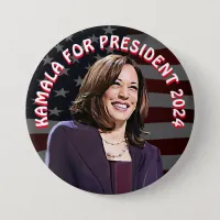 Kamala Harris for President 2024 Jumbo-Sized Button