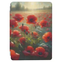Pretty Red Poppy Field on a Summer Day  iPad Air Cover