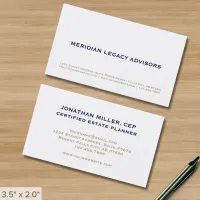 Modern Professional Minimalist Business Card