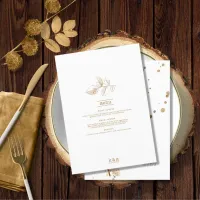 Golden Leaf Wedding ID655 Menu