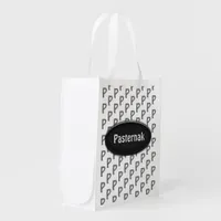 Polyester Bag - Nameplate in Black