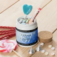 Elegant 67th Star Sapphire Wedding Anniversary Candy Jar