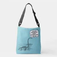 Now We're Friends Funny Nessie Vintage Art Retro Crossbody Bag