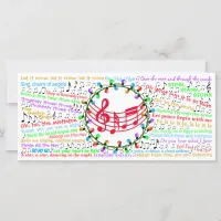 Christmas Lyric Flat Card