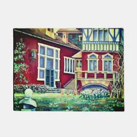 Sweden, Picturesque Falun Red Landscape Doormat