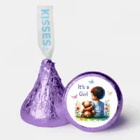 Baby Girl with Teddy Bear Baby Shower It's a Girl Hershey®'s Kisses®