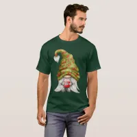 Gnome Wearing Strawberry Knit Hat and Jam Unisex T-Shirt