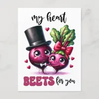 Punny My Heart Beets For You Postcard