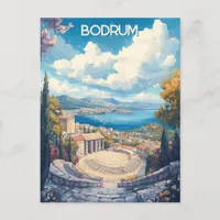 Travel to Bodrum Turkiye Postcard