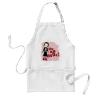 Like Oh My Goth Funny Gloomy Girl Cartoon Adult Apron