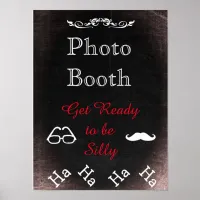 Wedding Sign for Photo Booth, chalkboard style