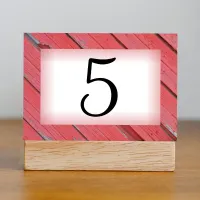 Red Barn Wood Ranch Table Number